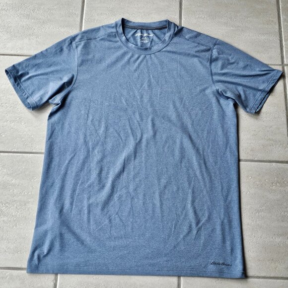 Mens Eddie Bauer Mountain Trek Free Dry Active Shirt Tall Large TL Blue - Picture 1 of 2
